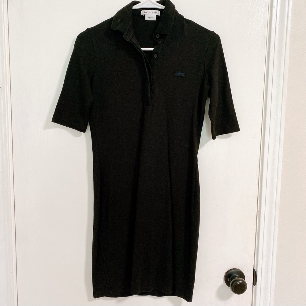 Lacoste Black Polo Dress